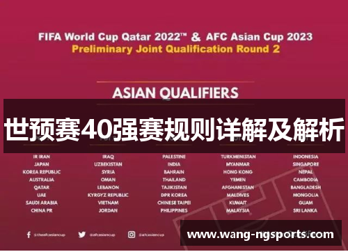 世预赛40强赛规则详解及解析